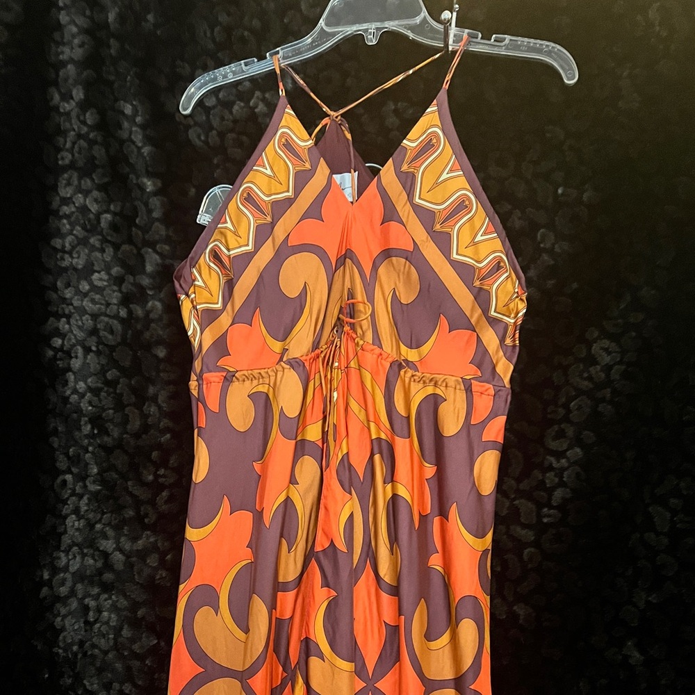 Vintage Nicole Miller silk Maxi dress